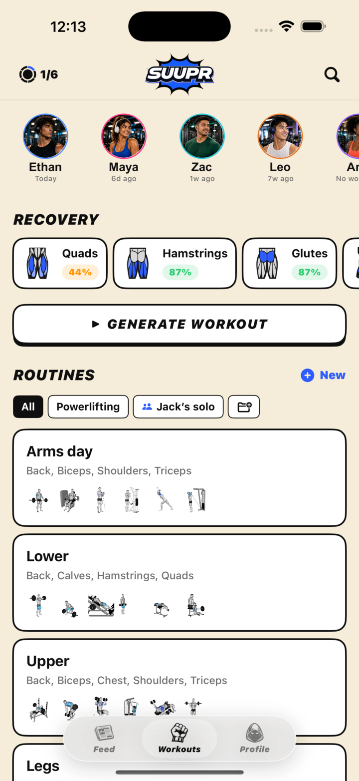 SUUPR app screenshot
